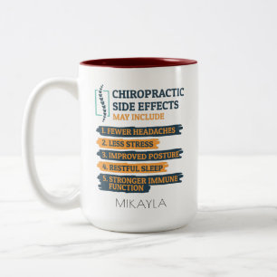 Tasse 2 Couleurs Effet secondaire chiropratique Cadeau d'anniversai