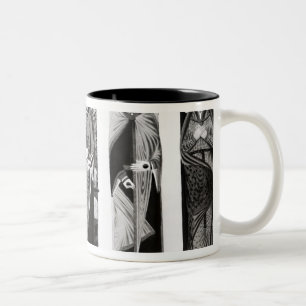 Tasse 2 Couleurs Effigies de Henry II Eleanor de l'Aquitaine