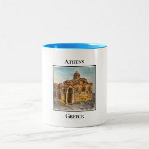 Tasse 2 Couleurs Église de Panaghia Kapnikarea, Athènes, Grèce
