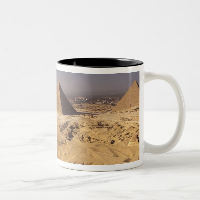 Tasse 2 Couleurs Égypte, Pyramides de Gizeh, Khafre, Khufu, Menkaur (Droit)