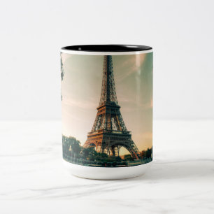 Tasse 2 Couleurs Eiffel tour lancer oreiller