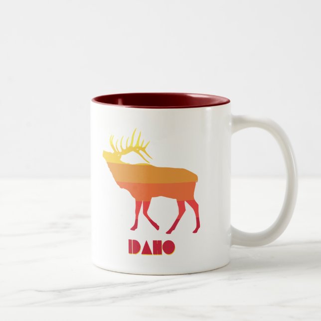Tasse 2 Couleurs Élan de l'Idaho (Droit)