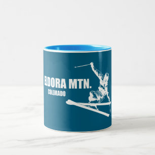 Tasse 2 Couleurs Eldora Mountain Colorado Skier