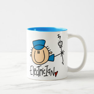 Tasse 2 Couleurs Électricien