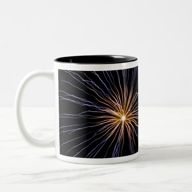 Tasse 2 Couleurs Électrification du feu d'artifice (Gauche)