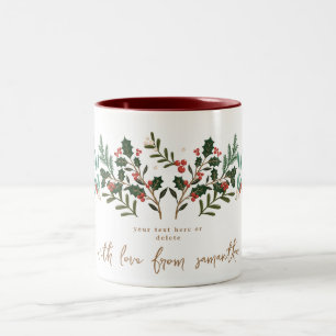 Tasse 2 Couleurs Élégance Classique Envoûtante Noël Fêtes