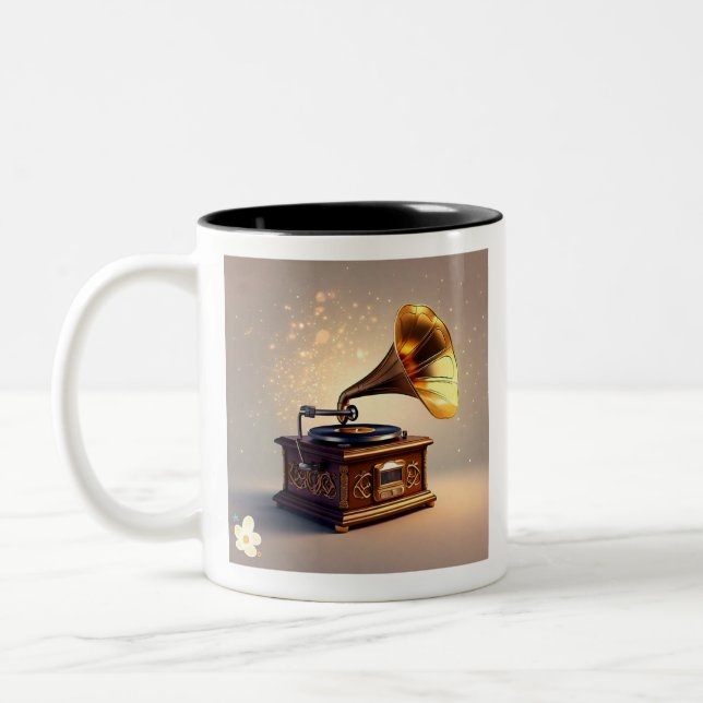 Tasse 2 Couleurs "Elegant Audio Past" (Gauche)