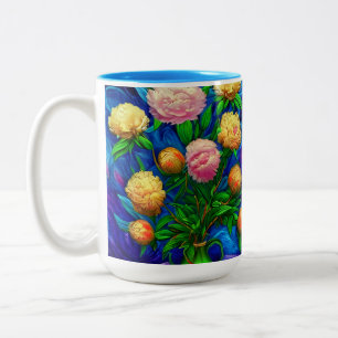 Tasse 2 Couleurs Elegant Beautiful Peony Collection