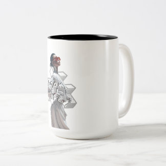 Tasse 2 Couleurs Elegant Cyborg in White Futurisistic Fashion