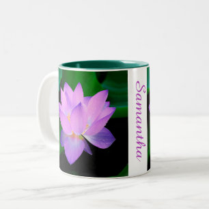Tasse 2 Couleurs Élégant Fleur Lotus Personnalisé