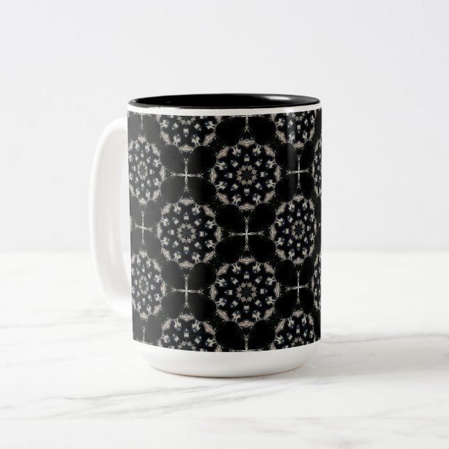 Tasse 2 Couleurs Elégant Mandala (Devant gauche)