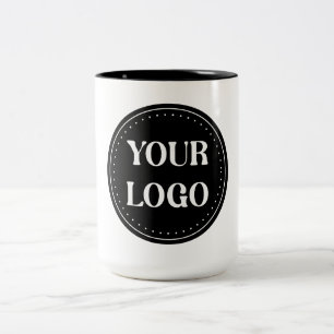 Tasse 2 Couleurs élégant, moderne, raffiné et éditable.