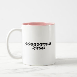 Tasse 2 Couleurs Élégant Moderne Simple Personnalisé Petit Déjeuner
