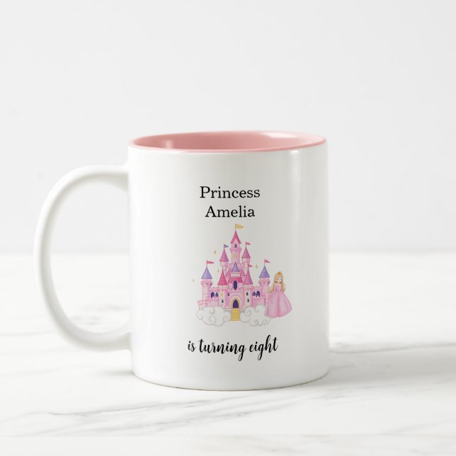 Tasse 2 Couleurs Elegant Princess Birthday Celebration (Gauche)