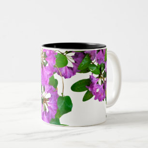 Tasse 2 Couleurs Elégants fleurs roses azalées roses