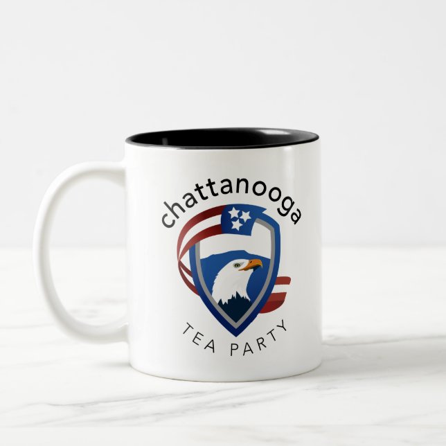 Tasse 2 Couleurs Éléments du logo Tea Party (Gauche)
