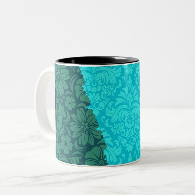 Tasse 2 Couleurs Eléments Ornementaux De Luxe (Devant gauche)