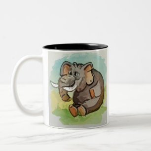 Tasse 2 Couleurs Eléphant