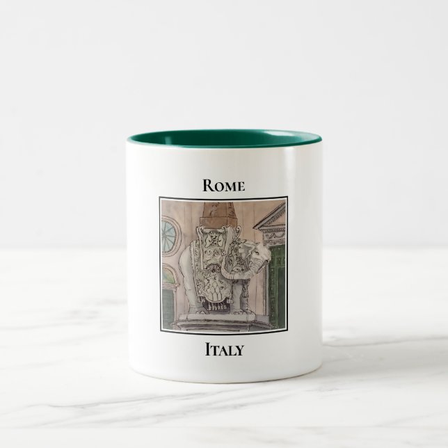 Tasse 2 Couleurs Elephant et Obélisque, Piazza della Minerva de Rom (Centre)