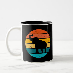 Tasse 2 Couleurs Eléphant rétro