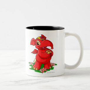 Tasse 2 Couleurs Elephante rouge joyeux dans Shenkuu