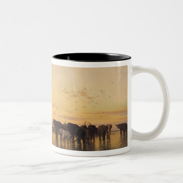 Tasse 2 Couleurs Éléphants africains (Droit)