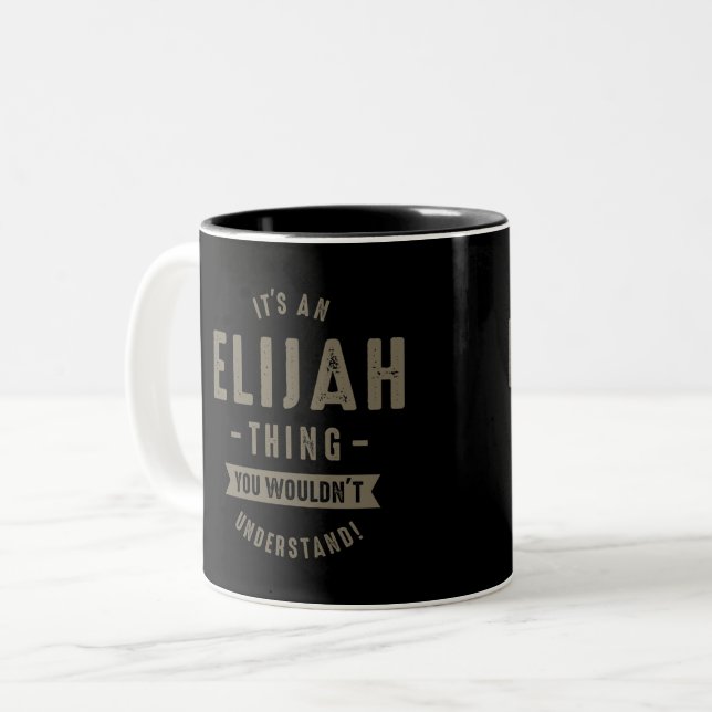 Tasse 2 Couleurs Elijah Thing (Devant gauche)