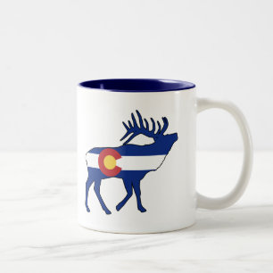 Tasse 2 Couleurs Elk, Drapeau du Colorado