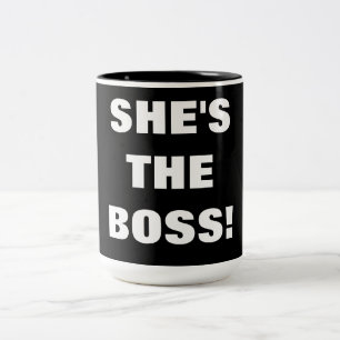 Tasse 2 Couleurs ELLE est LE PATRON