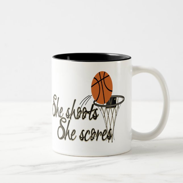 Tasse 2 Couleurs Elle la tire… marque (Droit)