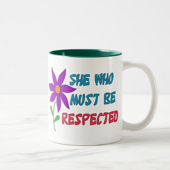 Tasse 2 Couleurs Elle qui doit être respectée (Droit)