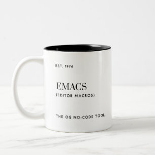 Tasse 2 Couleurs Emacs - L'outil OG sans code