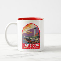 Emblème d'art de voyage Cape Cod Massachusetts