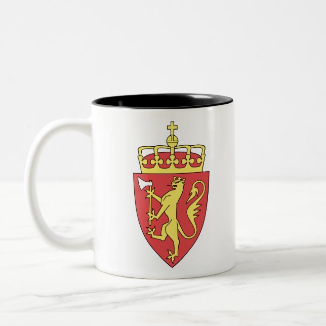 Tasse 2 Couleurs emblème de la Norvège (Gauche)