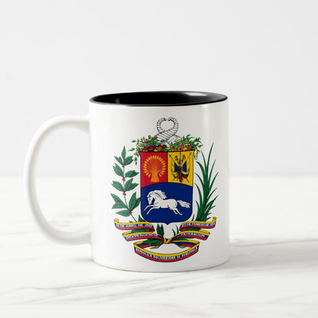 Tasse 2 Couleurs emblème du vénézuela (Gauche)