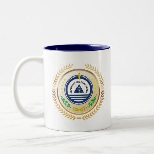 Tasse 2 Couleurs Emblème national du Cabo Verde