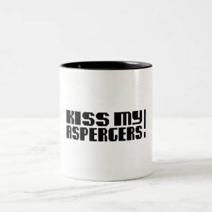 Tasse 2 Couleurs Embrassez mon Aspergers ! (Mois d'Awarness