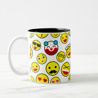 Tasse 2 Couleurs émoticônes clowns
