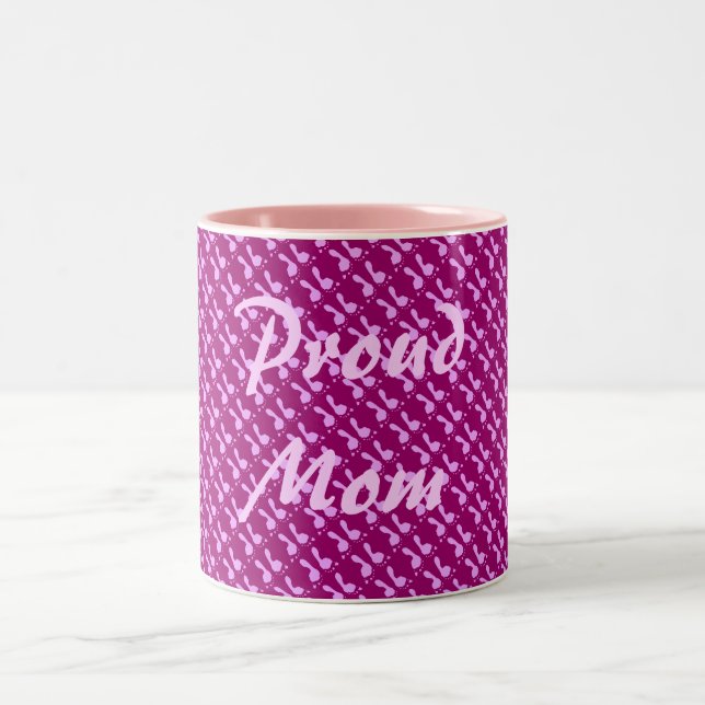 Tasse 2 Couleurs Empreintes bébé (Fille) (Centre)