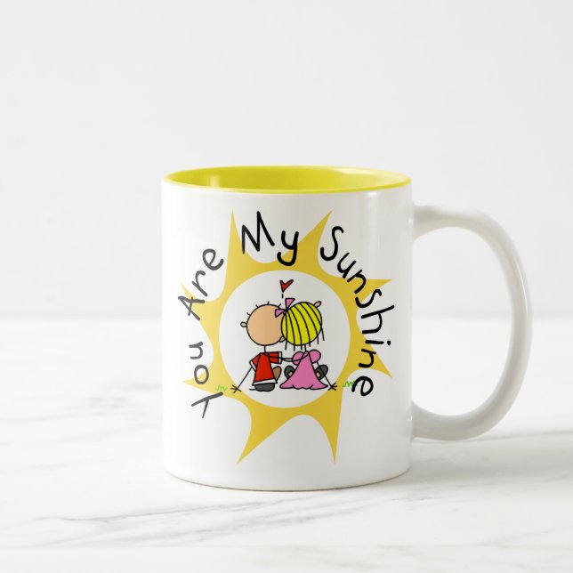 Tasse 2 Couleurs En Amour Vous Êtes Mon Soleil (Droit)