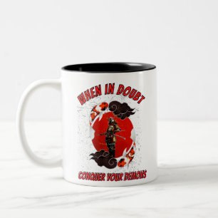 Tasse 2 Couleurs En cas de doute, conquérir votre café à deux tons