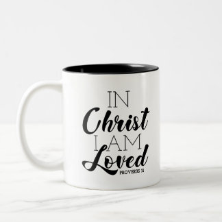 Tasse 2 Couleurs En Christ Je Suis Amoureux Écriture Promet Christi
