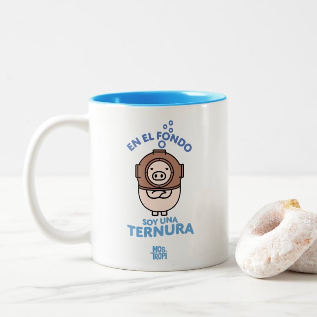 Tasse 2 Couleurs │En e l fondo soy una ternura (Avec donut)