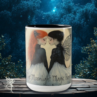 Tasse 2 Couleurs Enchanter La Magie Fée Par La Lune Citation Person