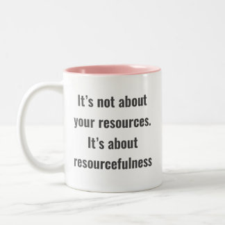 Tasse 2 Couleurs Encouragement des mots avec un texte simple sur