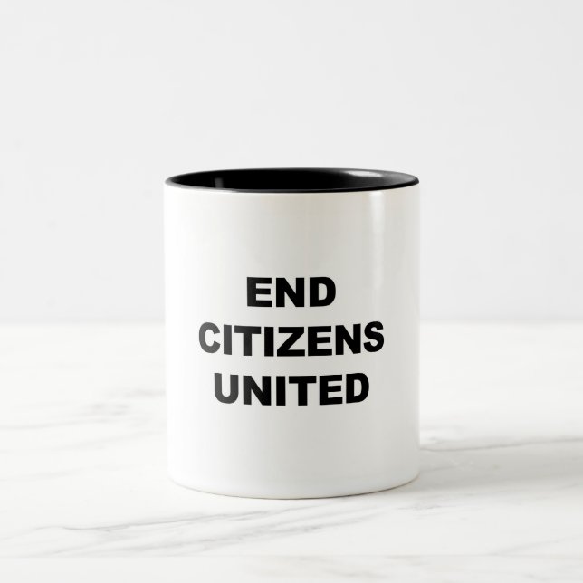 Tasse 2 Couleurs End Citizens United (Centre)