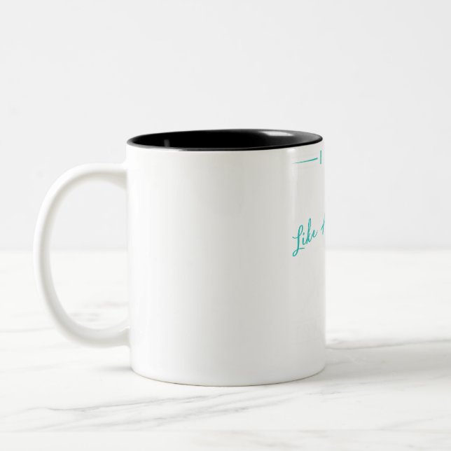 Tasse 2 Couleurs Enduring Sprinter : Je sais que je cours comme un  (Gauche)