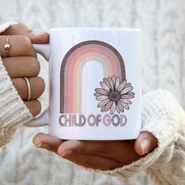 Tasse 2 Couleurs Enfant de Dieu Citation chrétienne Foi Religieux R (Créateur téléchargé)