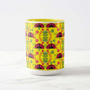 Tasse 2 Couleurs Enfants coccinelle fantaisiste mignonne