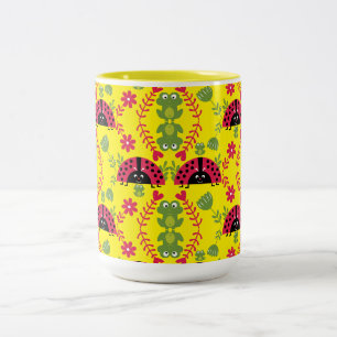 Tasse 2 Couleurs Enfants coccinelle fantaisiste mignonne